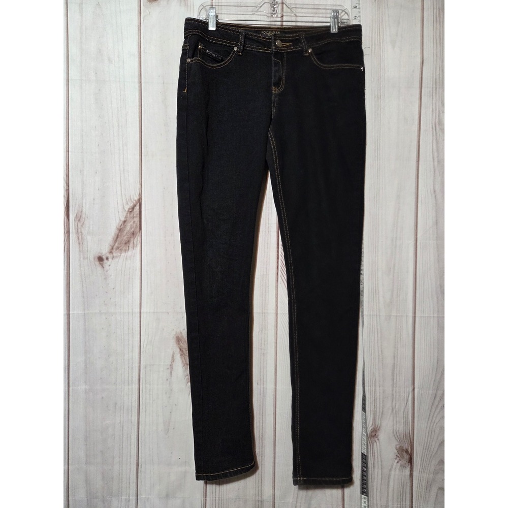 Rocawear Womens Dark Wash Embellished Pocket Jeans Size 11